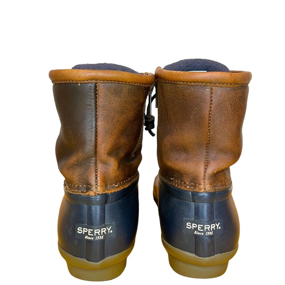 Sperry Saltwater Leather Upper Water Resistant Women’s Duck Boots Size 9 - Picture 4 of 10